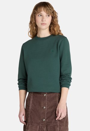 Timberland BRUSHED BACK CREW - Sweatshirt - dark green
