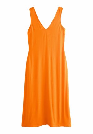 Next REGULAR FIT-MIDI SLIP SUMMER - Freizeitkleid - orange