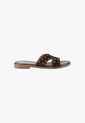 KESLEM, SANDALIAS KESLEM, MUJER - Sandalias planas - marrón