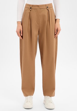 BUNDFALTEN GWENETH - Broek - camel
