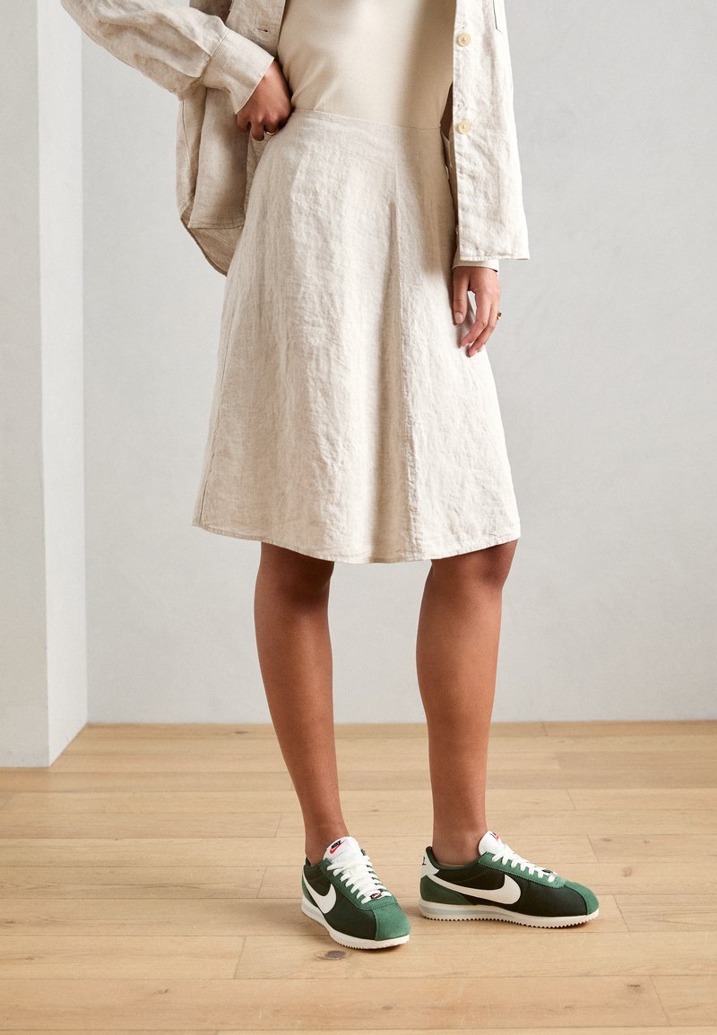 Marc O'Polo SKIRT FLARED SHAPE KNEE LENGTH - A-line skirt - mottled beige