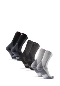 Danish Endurance HIKING 3-PACK - Calcetines de deporte - black/light grey/dark grey