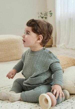Next, TEXTURED  SET  - Strickpullover - mineral