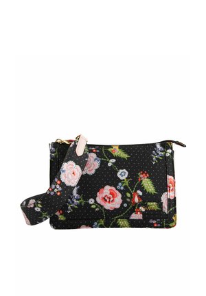 DOUBLE POUCH - Soma ar siksnu pāri ķermenim - black