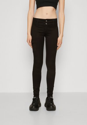 ONLY ONLROYAL CARGO - Jeans Skinny Fit - black denim