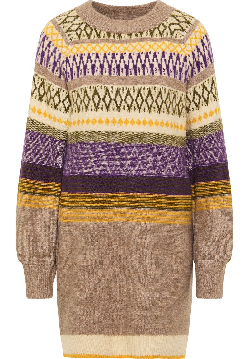 usha Gebreide jurk bruin usha Gebreide jurk bruin