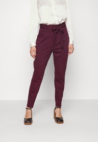 Vero Moda Tygbyxor - bordeaux
