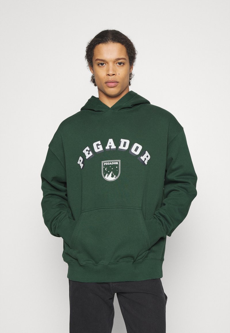 Pegador CANTON OVERSIZED UNISEX Hoodie Washed Forest Green dark 