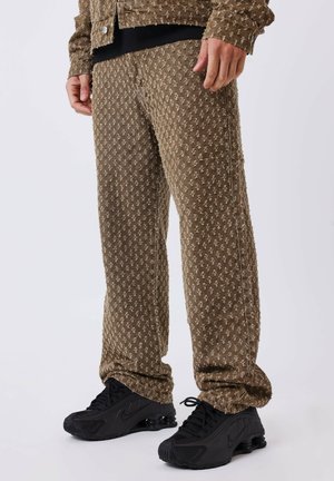 Relaxed fit jeans - taupe