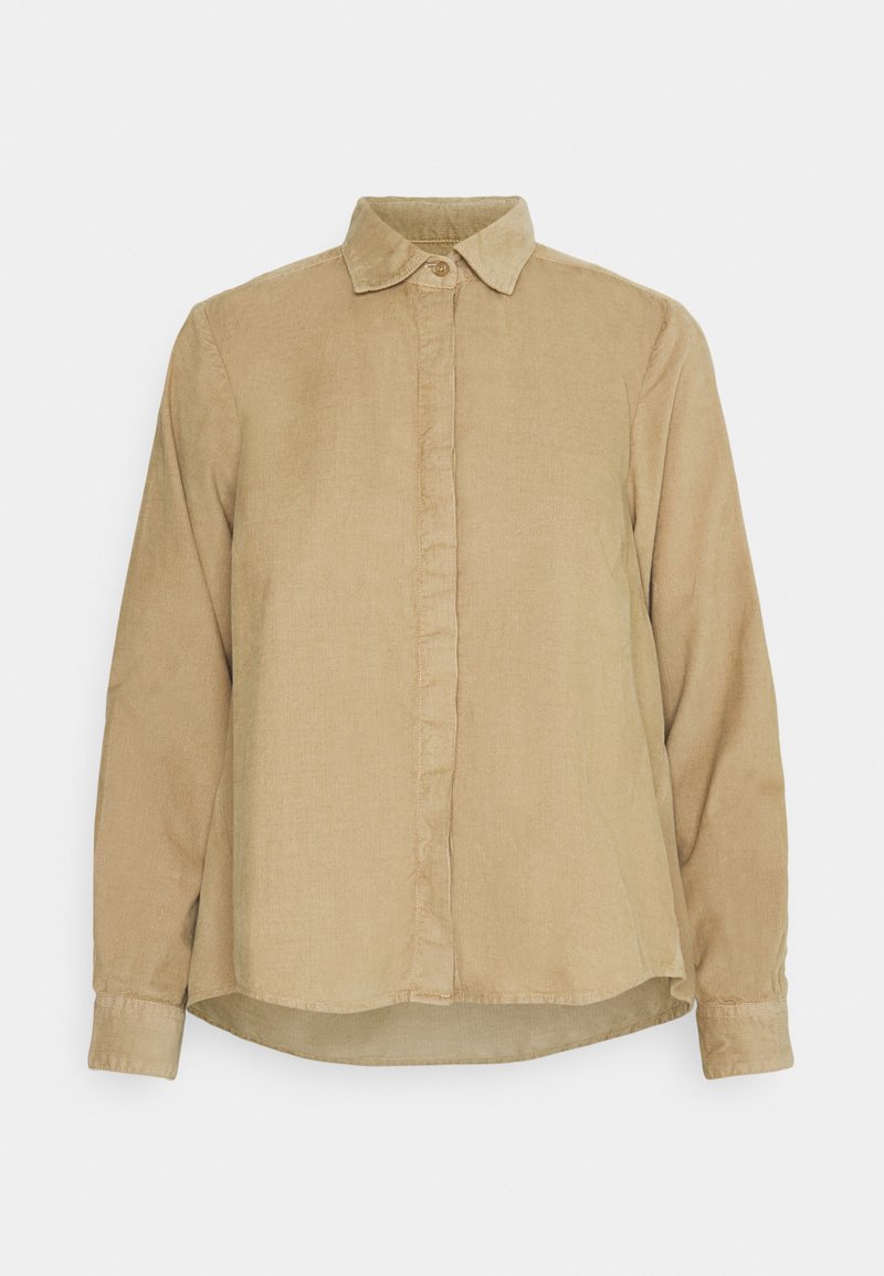 KnowledgeCotton Apparel Overhemdblouse geel KnowledgeCotton Apparel Overhemdblouse geel