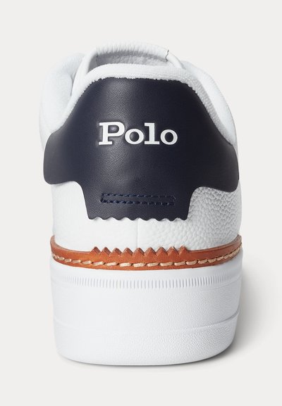 Polo Ralph Lauren MASTERS COURT LEATHER SNEAKER UNISEX - Sneakers - white/navy