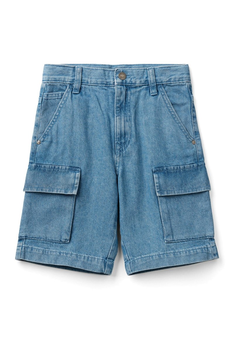 United Colors of Benetton Jeansshort blauw denim/bluedenim United Colors of Benetton Jeansshort blauw denim/bluedenim