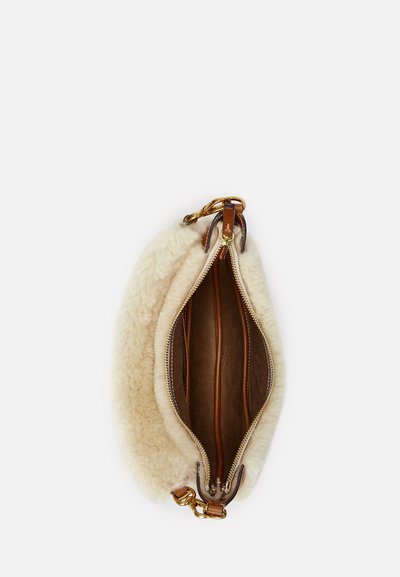 Polo Ralph Lauren POLO ID SHEARLING MINI SHOULDER BAG - Rokassoma - cream/cuoio