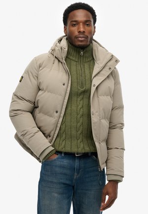 EVEREST HOODED PUFFER - Chaqueta de invierno - stone dark grey