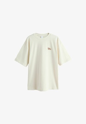 Next, REGULAR FIT - OVERSIZED LICENCE GRAPHIC T-SHIRT . - Trükipildiga T-särk - ecru