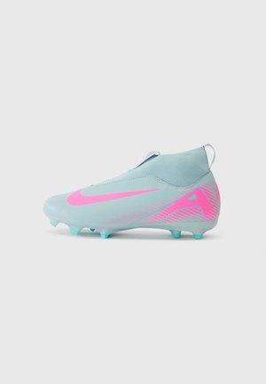 Nike Performance JR ZOOM 10 ACAD UNISEX - Fußballschuh Nocken - ocean cube/pink blast