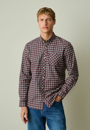 Next, NEXT - Shirt - navy red