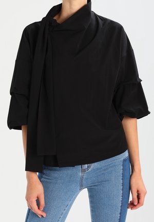 Navy London Bluse - black