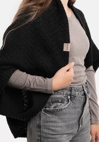 Knit Factory AMBER - Poncho - black