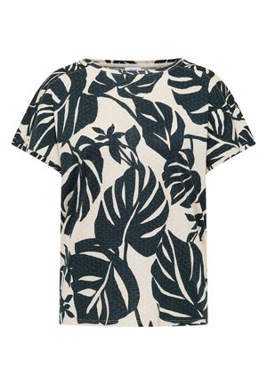 Cecil, T-SHIRT MIT U-BOOT-AUSSCHNITT UND PRINT - T-Shirt print - palm breeze green