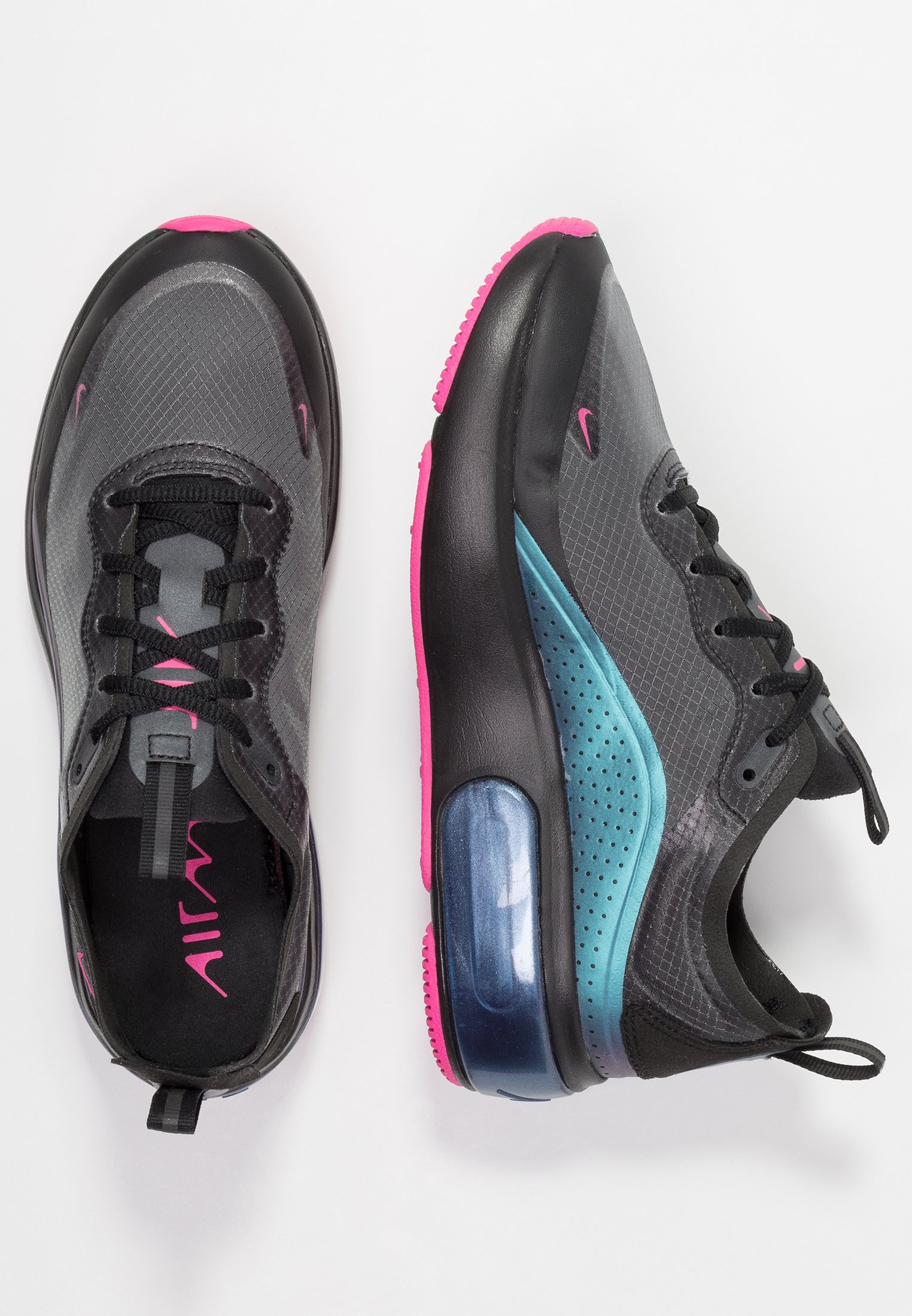nike air max dia trainers black laser fuchsia