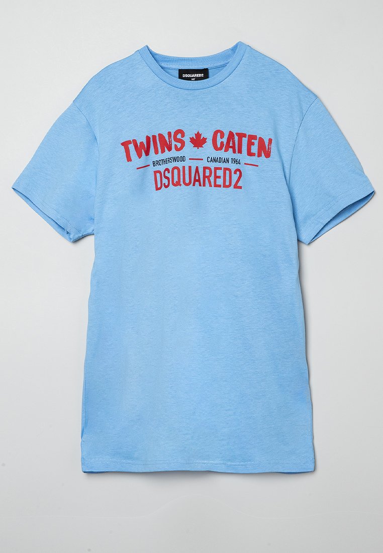 Dsquared2 T-shirt print lichtblauw Dsquared2 T-shirt print lichtblauw