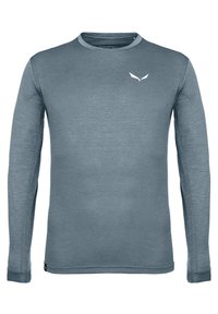 Salewa PUEZ MELANGE DRY TEE - Hosszú ujjú felső - java blue melange