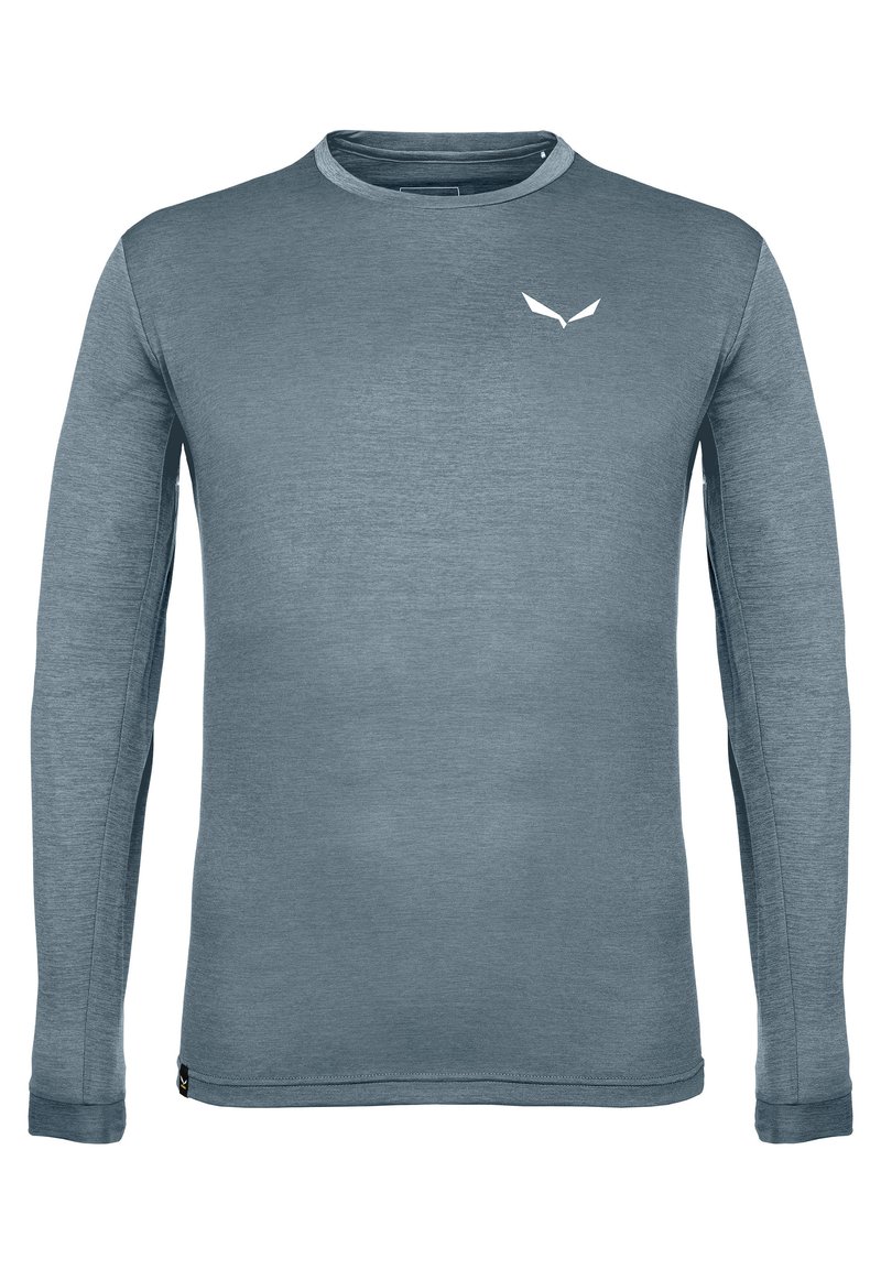 Salewa PUEZ MELANGE DRY TEE - Hosszú ujjú felső - java blue melange