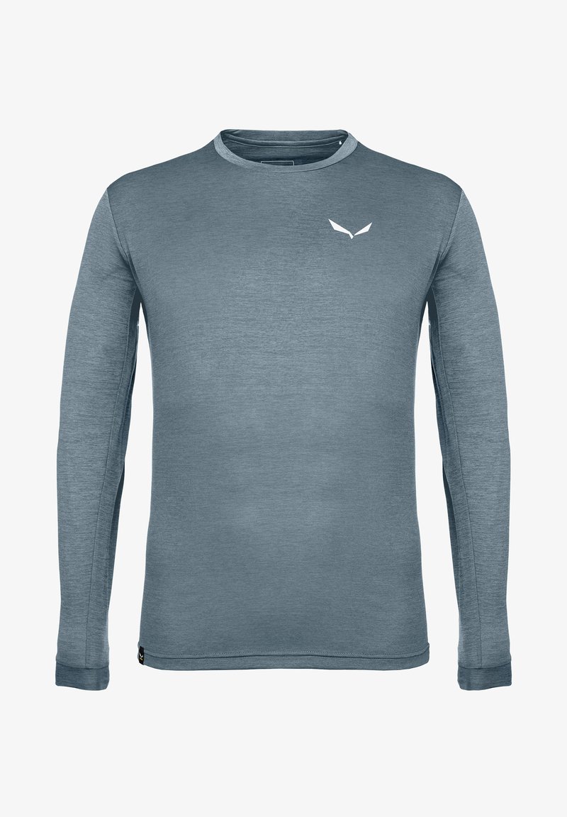 Salewa PUEZ MELANGE DRY TEE - Hosszú ujjú felső - java blue melange