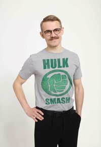 Marvel AVENGERS CLASSIC HULK IT UNISEX - Camiseta estampada - melange grey