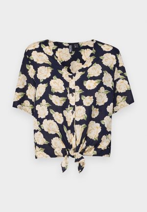 Pieces PCNYA SS TIE BF - Camicetta - sky captain