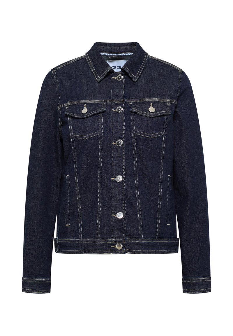 Denim Jacket Cecil Jeansjacke Grau Jeansjacke Used Look Cecil