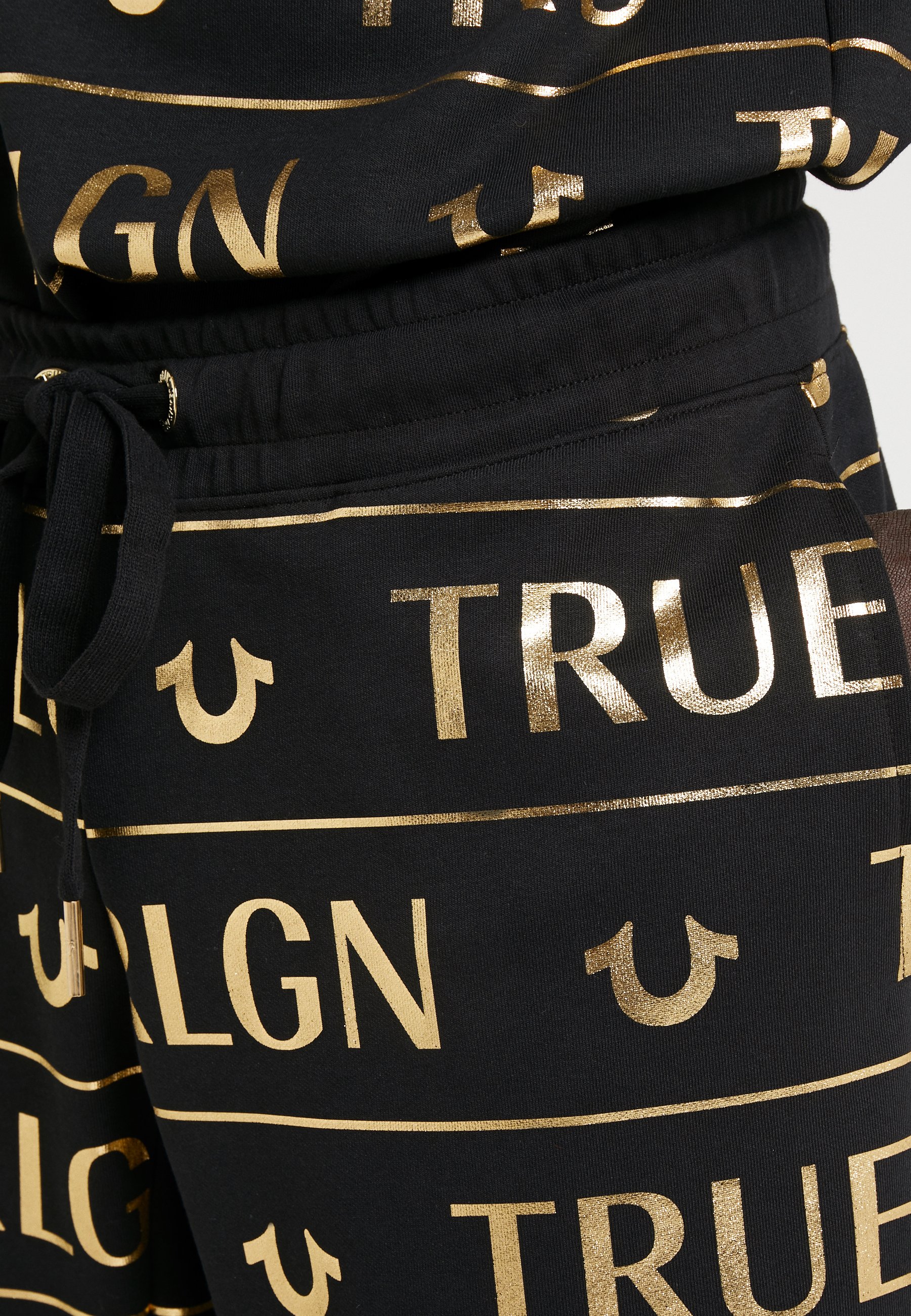black and gold true religion tracksuit