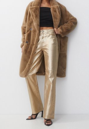 Halflange jas - taupe