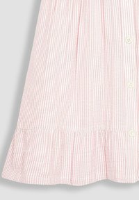 JoJo Maman Bébé STRIPE COLLAR BUTTON THROUGH - REGULAR FIT - Tričkové šaty - pink