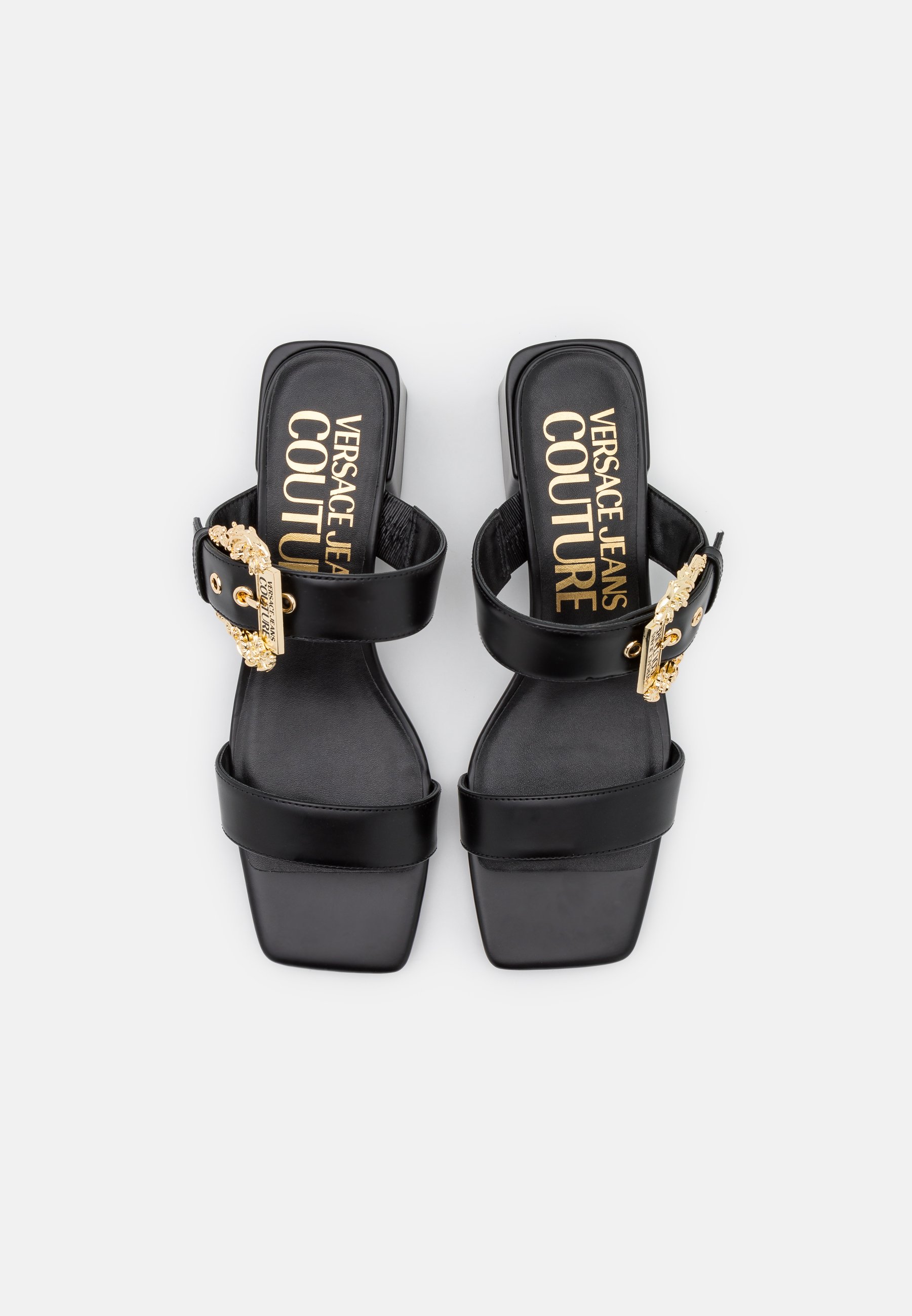 Versace Jeans Couture Muiltjes met hak - nero/zwart - Zalando.nl