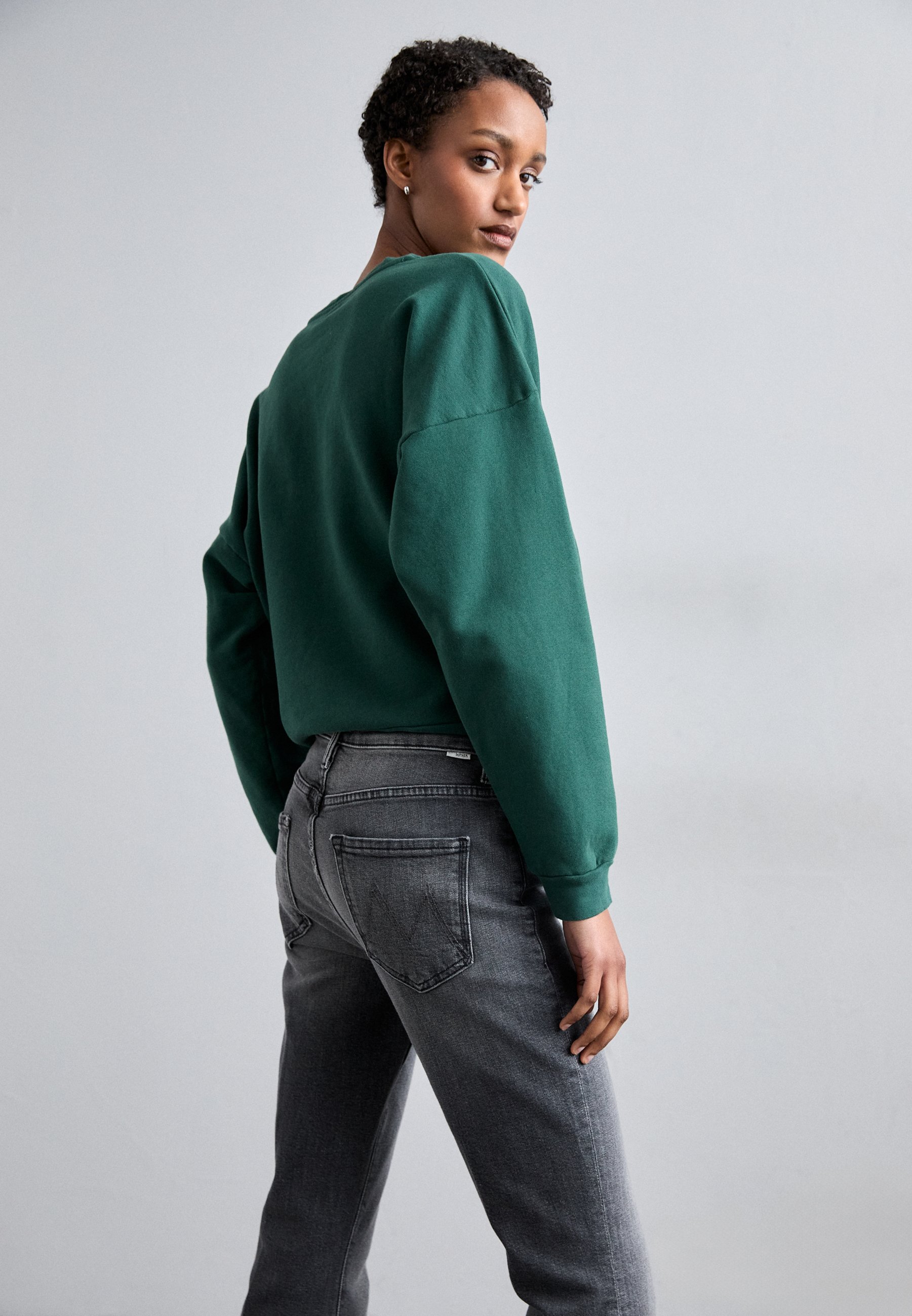 Mother THE WEEKENDER - Jeans Bootcut - wanted/grey denim - Zalando