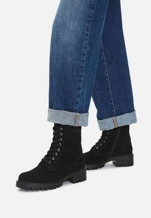 Botine cu platformă - black