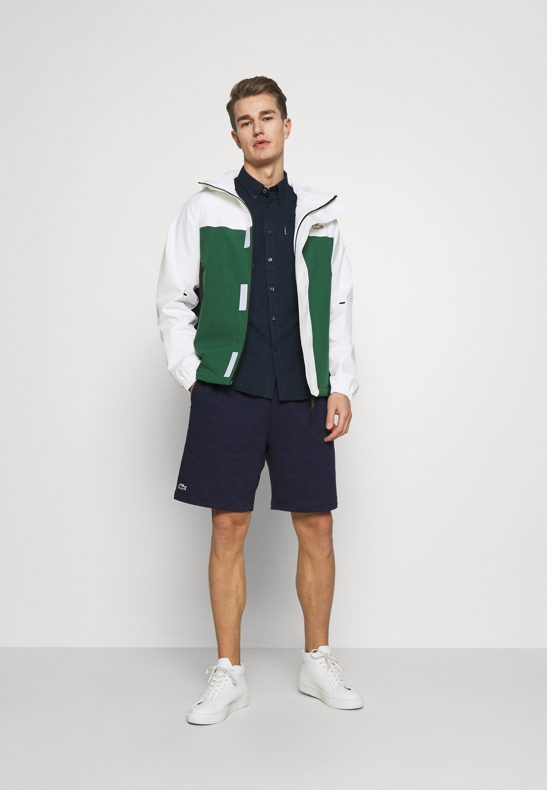 navy lacoste bottoms