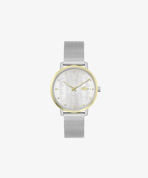 Lacoste 2H, SS CASE AND GP IP BEZEL, SILVER-WHITE DIAL WITH GP DETAILS, - Uhr - silver-coloured