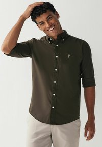Next LONG SLEEVE OXFORD REGULAR FIT - Ing - dark brown