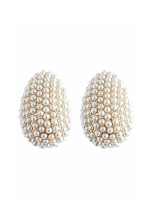 Earrings - pearl white