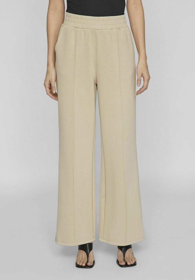 VILA MIT HIGH WAIST - Kalhoty - feather gray