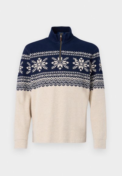 Polo Ralph Lauren LONG SLEEVE HALF ZIP - Pulover - multi coloured