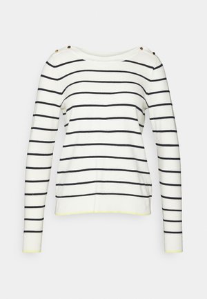 VMALMA BOATNECK BUTTON - Pullover - snow white