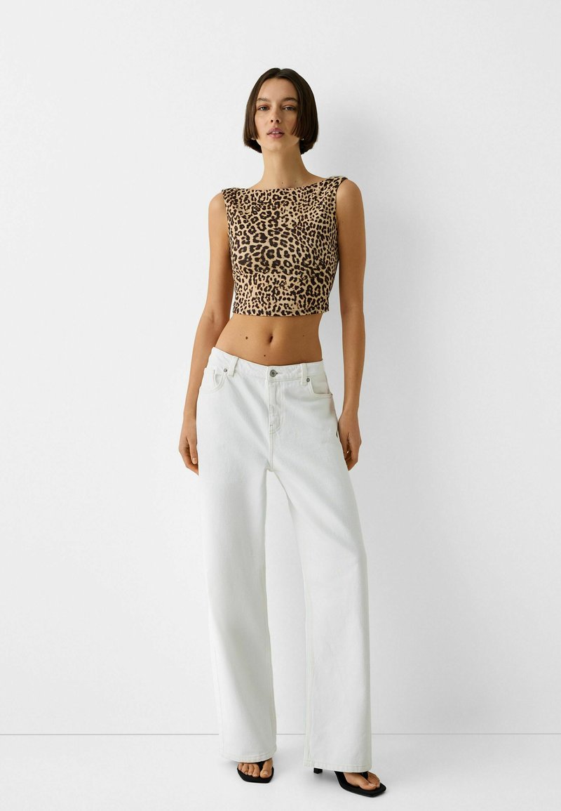 Bershka Top taupe Bershka Top taupe