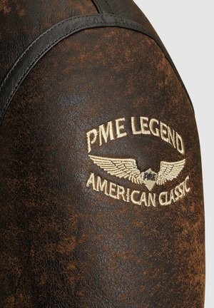 PME Legend CEPTOR - Kožená bunda - d brown