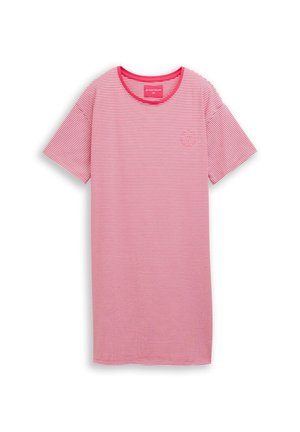 TOM TAILOR, TOM TAILOR BODYWEAR NACHTHEMD MIT STREIFENMUSTER - Nočná košieľka - red-medium-horizontal stripe