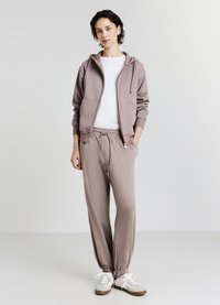 Calliope Felpa con zip - fango chiaro