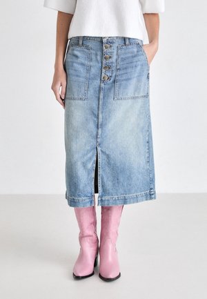 Jupe en jean - dirty denim